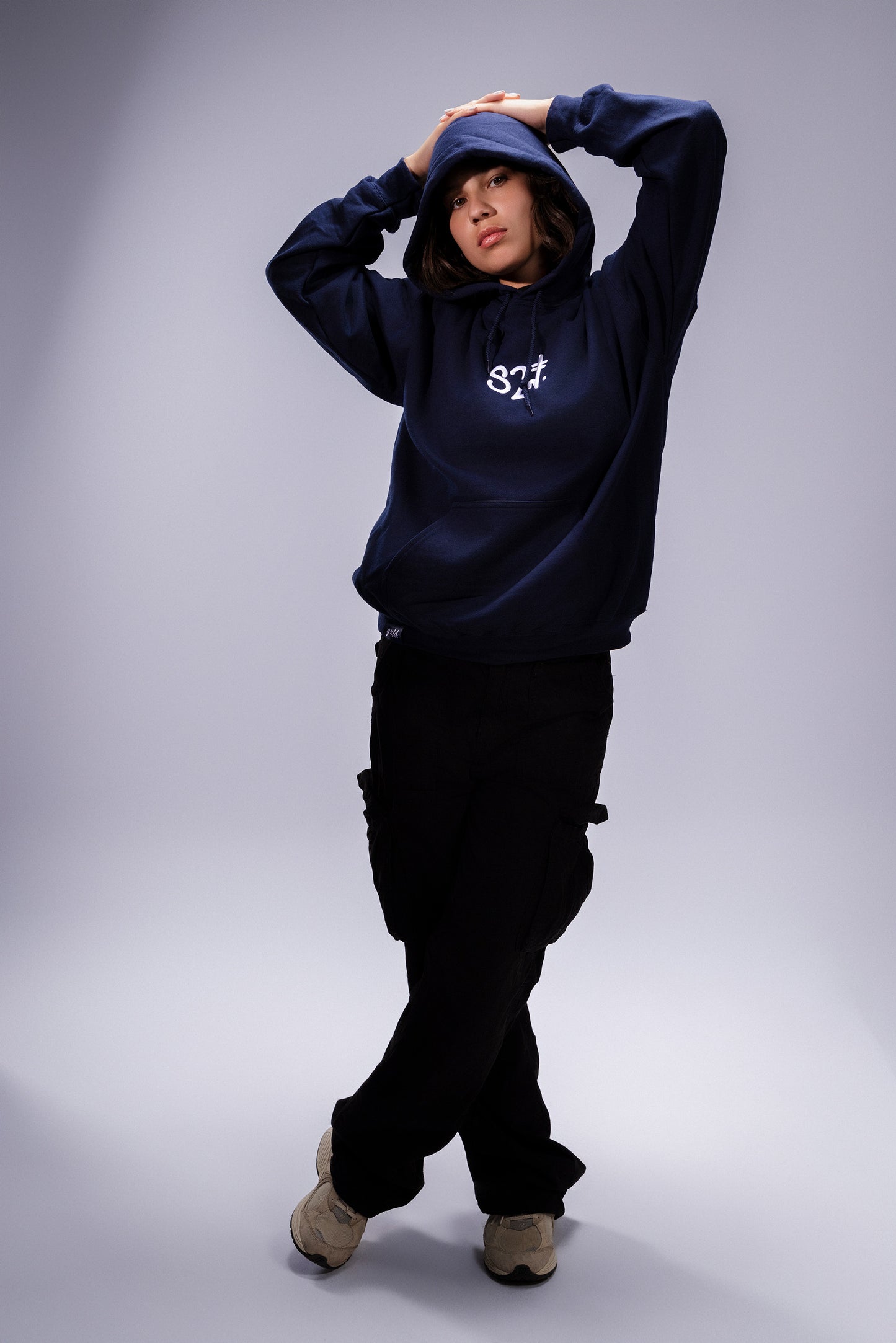 Midnight Blue " SZN I " Hoodie (W)