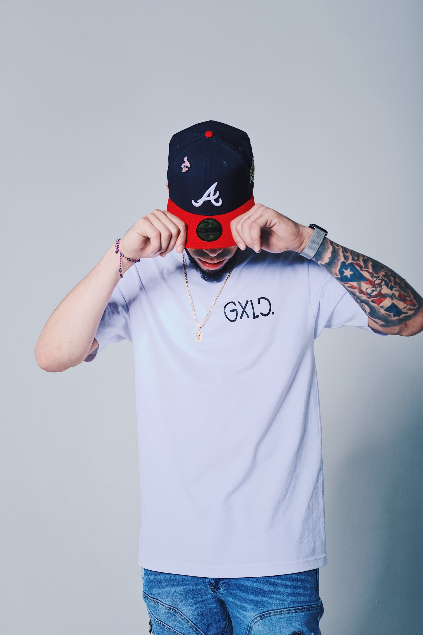 White " FULLxMOON " Tee