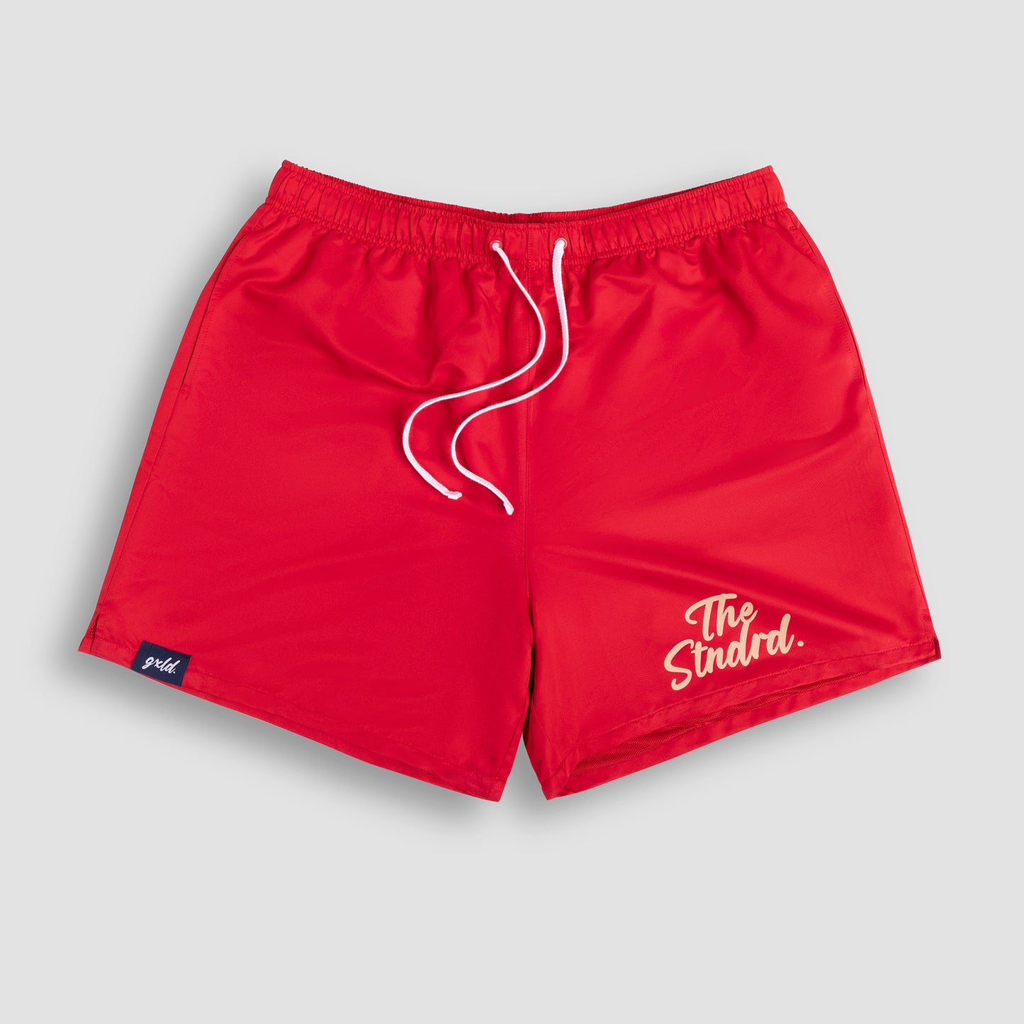 Red " The Stndrd " Shorts
