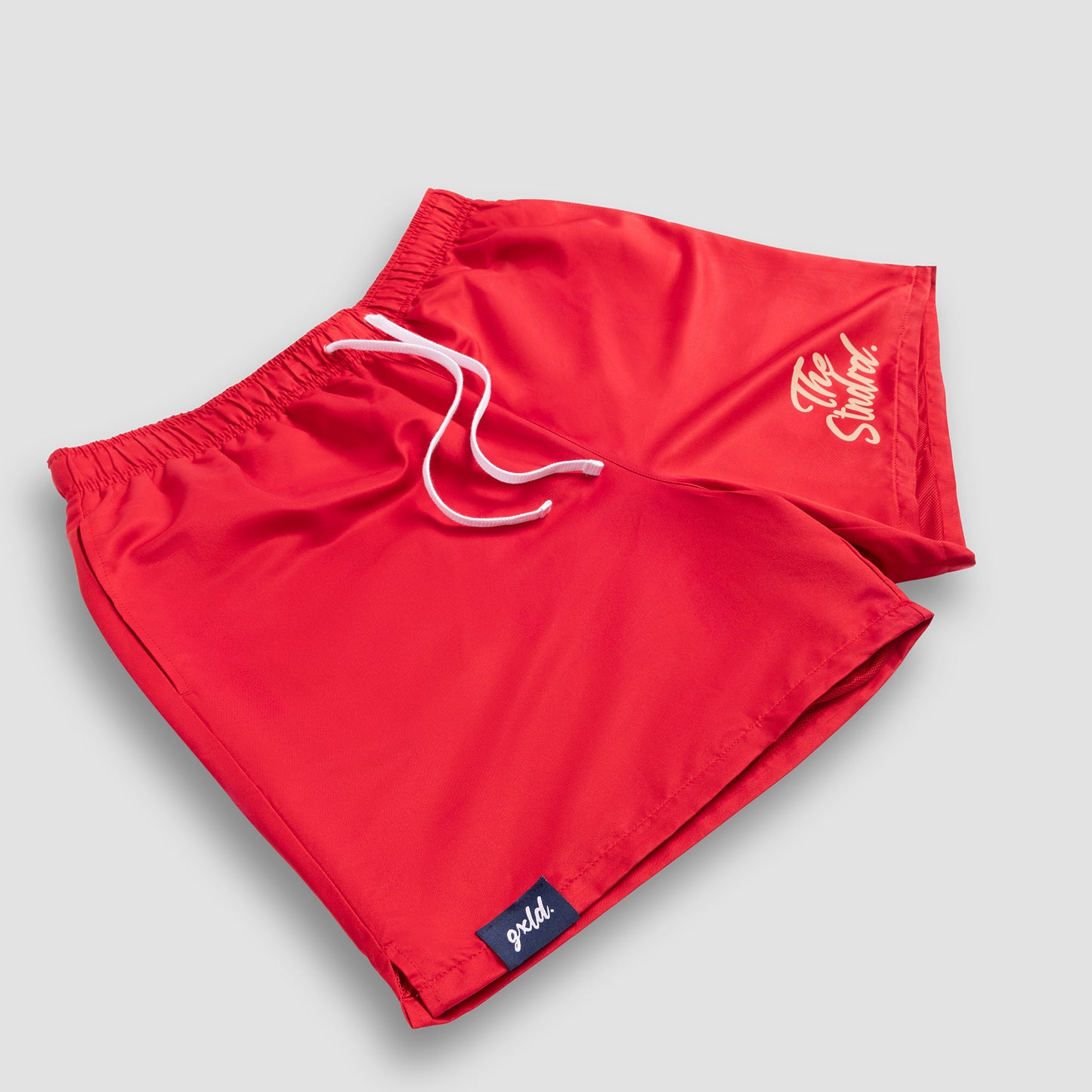 Red " The Stndrd " Shorts