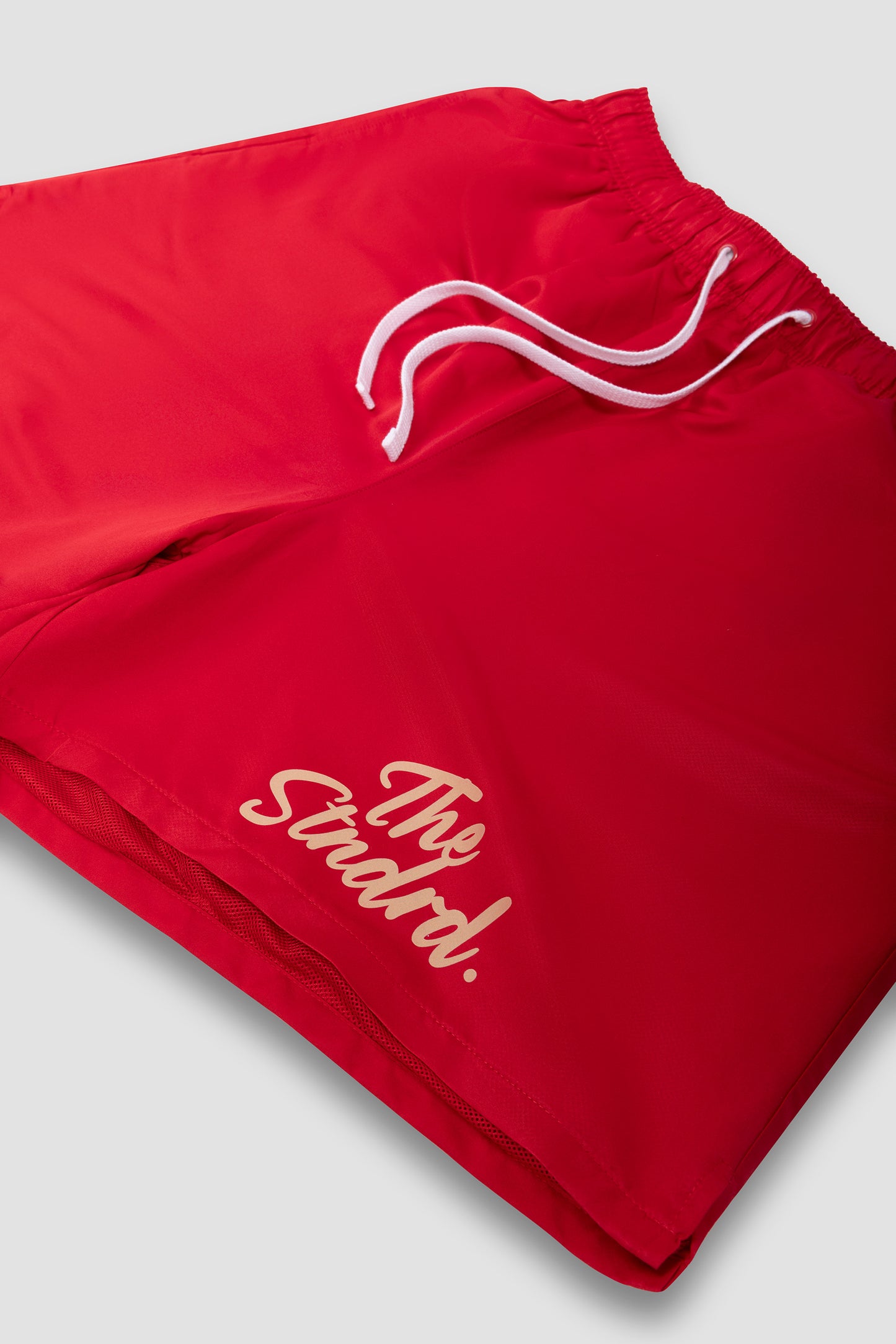 Red " The Stndrd " Shorts