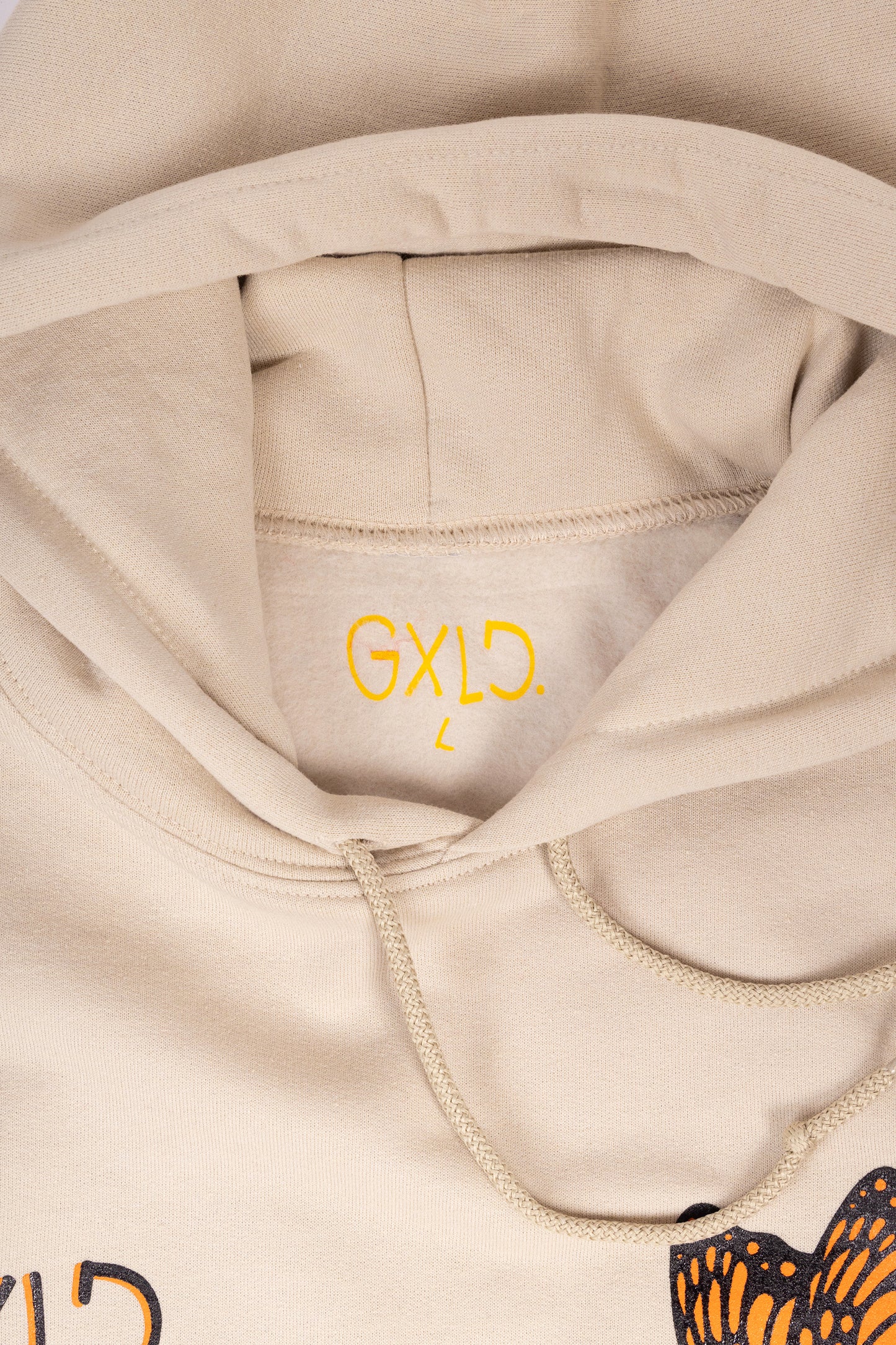 Cream " Stop Giving Me Advice " Hoodie