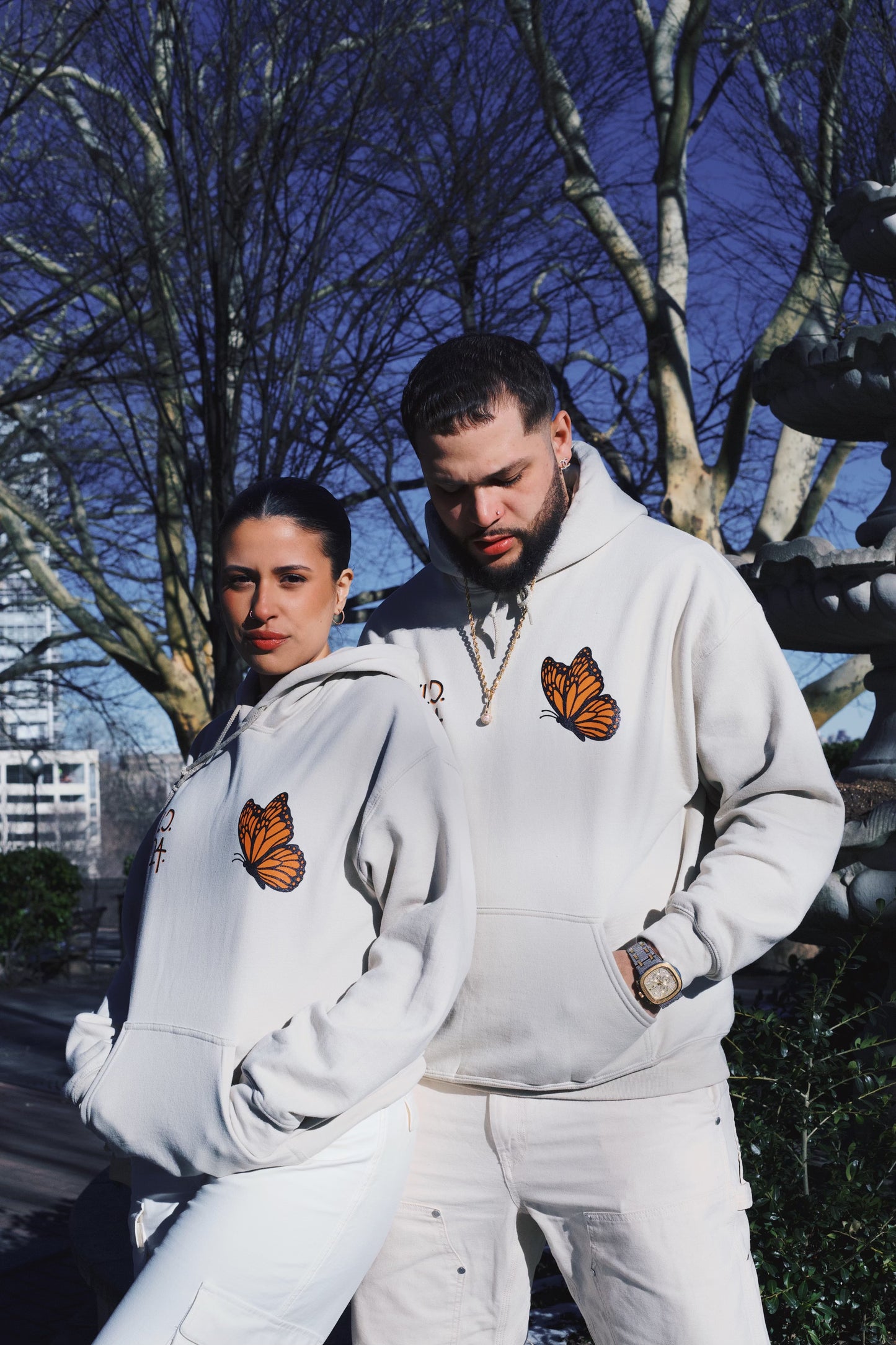 Cream " Stop Giving Me Advice " Hoodie
