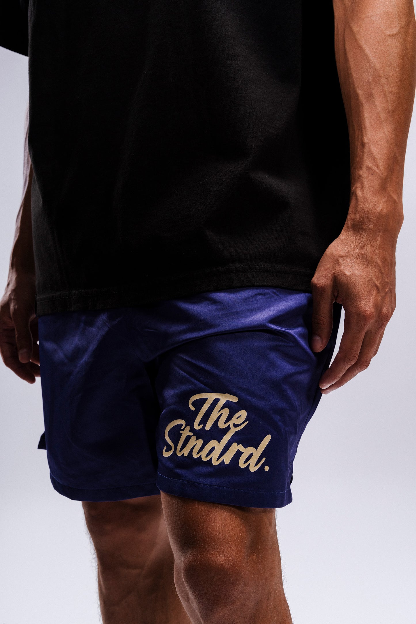 Navy " The Stndrd " Shorts