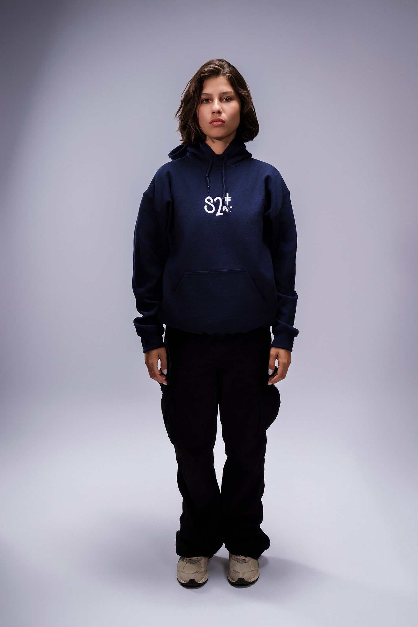 Midnight Blue " SZN I " Hoodie (W)
