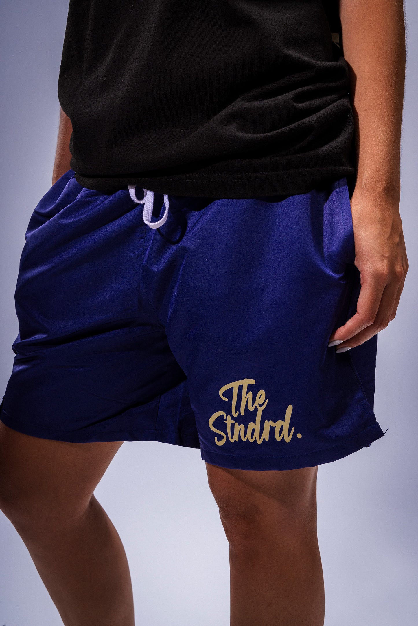 Navy " The Stndrd " Shorts (W)